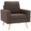 vidaXL Sessel Braun Stoff