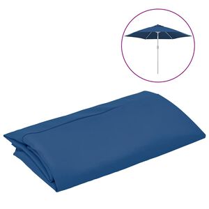 vidaXL Ersatzbezug f&uuml;r Sonnenschirm Azurblau 300 cm