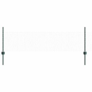 vidaXL Sechseckiger Zaun mit Pfosten 50 x 0,5 m Gr&uuml;n Netz