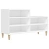 vidaXL Schuhregal Wei&szlig; 102x36x60 cm Holzwerkstoff