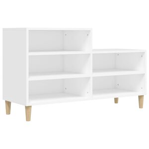 vidaXL Schuhregal Wei&szlig; 102x36x60 cm Holzwerkstoff