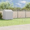 vidaXL Outdoor-Hundezwinger mit Dach Silbern 10x6x2,5 m Stahl Verzinkt