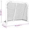 vidaXL Hockey-Tor Rot und Weiß 183x71x122 cm Polyester