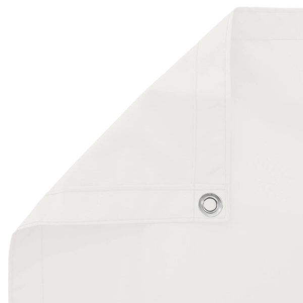 vidaXL Balkonsichtschutz Wei&szlig; 110 x 500 cm Oxford-Stoff