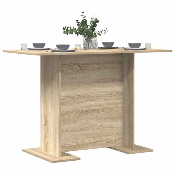 vidaXL Esstisch Sonoma-Eiche 110x60x75 cm Holzwerkstoff
