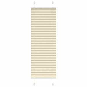 vidaXL Plissee Creme 50x150 cm Stoffbreite 49,4 cm Polyester