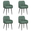 vidaXL Esszimmerst&uuml;hle 4 pcs Samt (V) Meergr&uuml;n 59 x 59,5 x 90 cm