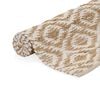 vidaXL Handgewebter Teppich Jute Stoff 120 x 180 cm Natur und Weiß