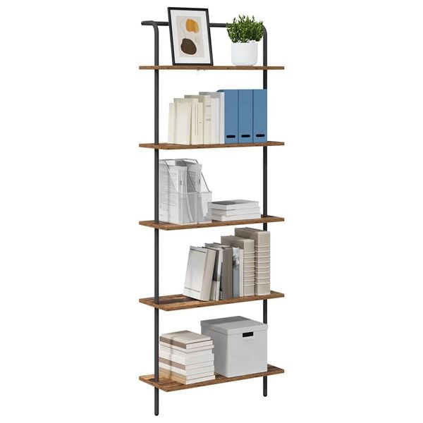 vidaXL B&uuml;cherregal Altholz 60 x 24 x 168 cm Holzwerkstoff