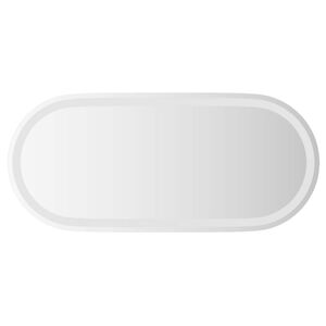 vidaXL LED-Badezimmerspiegel Transparent 80 x 35 cm Geh&auml;rtetes Glas