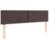 vidaXL Ottoman-Bett mit Matratze Dunkelbraun 200x200 cm Stoff