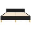 vidaXL Bettgestell ohne Matratze Schwarz 120x190 cm Stoff