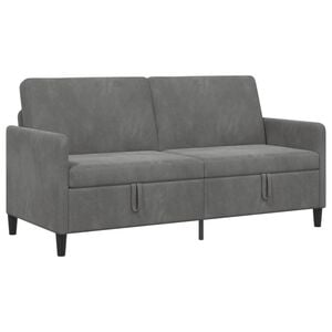 vidaXL Sofa mit Stauraum Dunkelgrau 172 x 78 x 87 cm Polyester