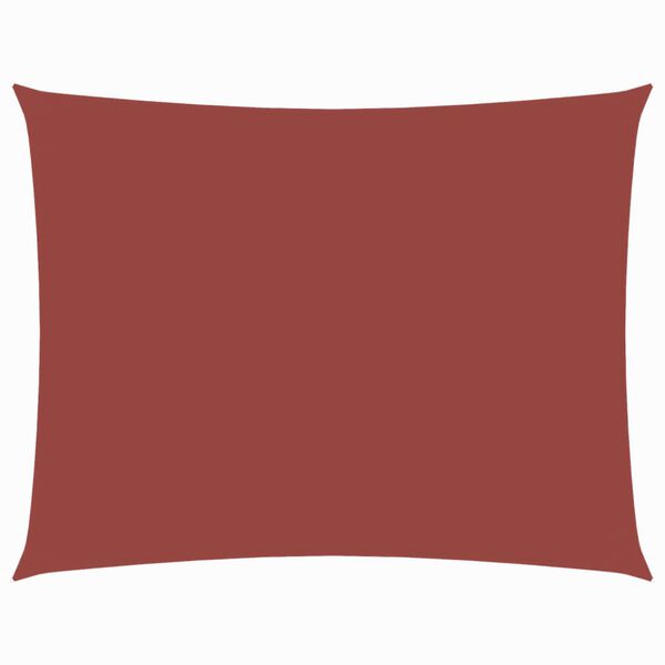 vidaXL Sonnensegel Oxford-Gewebe Rechteckig 3,5x4,5 m Terrakotta-Rot