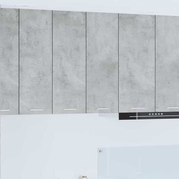 vidaXL H&auml;ngeschrank mit T&uuml;r Beton Grau 60 x 31 x 80 cm Holzwerkstoff