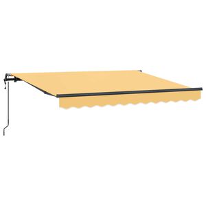 vidaXL Ausziehbare Markise Sand 400 x 300 cm Stoff und Aluminium