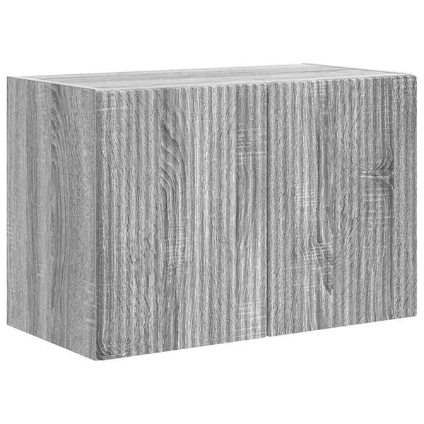 vidaXL TV-Wandschrank Graues Sonoma 59,5 x 31 x 40 cm Holzwerkstoff