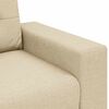 vidaXL Loveseat-Sofa Creme 180x77x82 cm Stoff