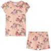 Kinderpyjama mit Kurzen &Auml;rmeln Hellorange 92