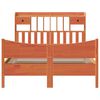 vidaXL Massivholzbett ohne Matratze Wachsbraun 150x200 cm Kiefernholz