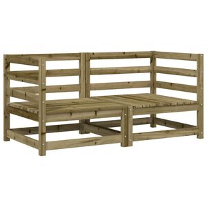 vidaXL Garten-Ecksofas 2 Stk. 70x70x67 cm Kiefernholz Impr&auml;gniert