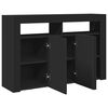 vidaXL Sideboard Schwarz 116 x 30 x 75 cm Holzwerkstoff