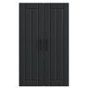 vidaXL K&uuml;chenschrank Lucca Schwarz 60 x 31 x 100 cm Holzwerkstoff