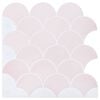 vidaXL Fischschuppen Fliese 10 Stk. Hellrosa 30 x 30 cm