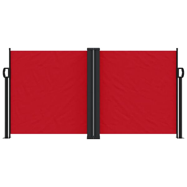 vidaXL Seitenmarkise Ausziehbar Rot 120x1200 cm