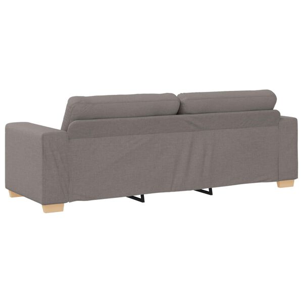 vidaXL Sofa Taupe Gesamtabmessungen: 221 x 80 x 80 cm (B x T x H)
