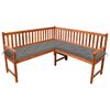 vidaXL Garten-Eckbank mit Auflagen 150 cm Massivholz Akazie