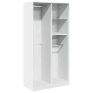 vidaXL Kleiderschrank Wei&szlig; 100x50x200 cm Holzwerkstoff
