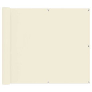 vidaXL Balkonsichtschutz Creme 100 x 600 cm Oxford-Stoff