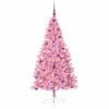vidaXL Künstlicher vorbeleuchteter Weihnachtsbaum Rosa 180 cm PVC