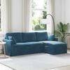 vidaXL Sofa Blau Gesamtabmessungen: 228 x 134 x 80 cm (B x T x H) Samt
