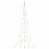 vidaXL LED Weihnachtsbaum mit Erdspie&szlig;en Mehrfarbig 511 cm Metall