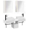 vidaXL Badezimmerschrank-Set 5 Stk. Wei&szlig; Holzwerkstoff
