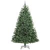 vidaXL K&uuml;nstlicher klappbarer Weihnachtsbaum mit 300 LEDs Gr&uuml;n 270 cm