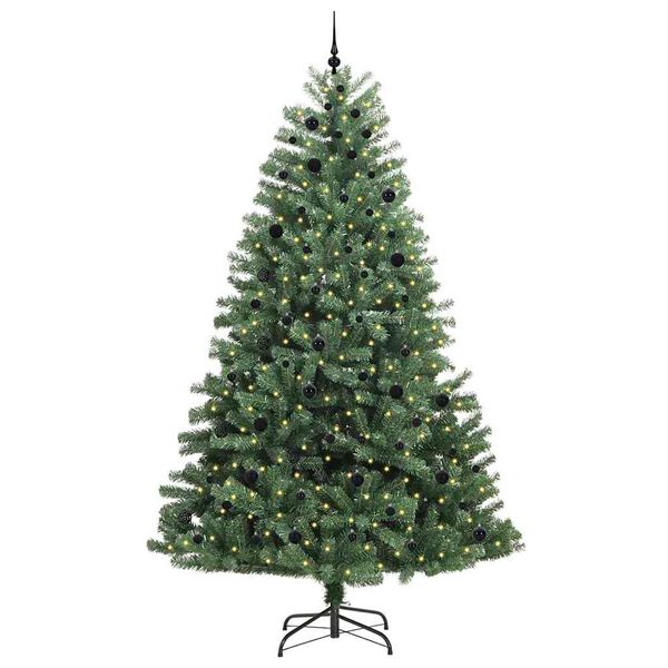 vidaXL K&uuml;nstlicher klappbarer Weihnachtsbaum mit 300 LEDs Gr&uuml;n 270 cm