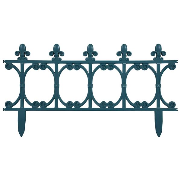 vidaXL Rasenkanten 16 Stk. Gr&uuml;n 10 m PP