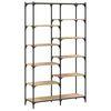 vidaXL B&uuml;cherregal Sonoma Eiche 100x32x170 cm Holzwerkstoff und Eisen