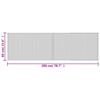 vidaXL Teppich Rechteckig Hell Natur 60x200 cm Bambus