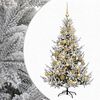 vidaXL K&uuml;nstlicher Weihnachtsbaum mit Weihnachtskugel 120 cm 150 LEDs