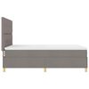 vidaXL Boxspringbett mit Matratze Taupe 140 x 200 cm Stoff