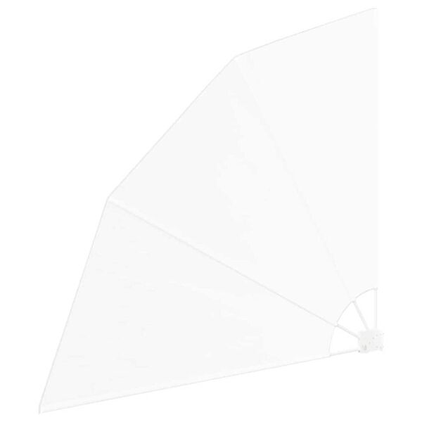 vidaXL Balkon Sichtschutz Weiß 140 x 140 cm Stoff