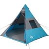 vidaXL Tipi-Campingzelt 7 Personen Blau Wasserdicht