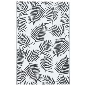 vidaXL Outdoor-Teppich ARAKIL Wei&szlig; und Schwarz 190x290 cm PP