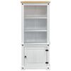 vidaXL Highboard Wei&szlig; 74 x 38 x 170 cm Massives Kiefernholz