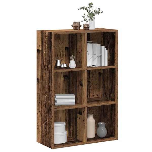 vidaXL B&uuml;cherregal/Sideboard Altholz-Optik 66x30x98 cm Holzwerkstoff