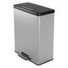 Curver Duo Tretm&uuml;lleimer Deco 26L+26L Silbern